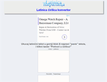 Tablet Screenshot of latinicacirilica.com